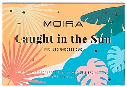 Палетка бронзерів для обличчя - Moira Caught In The Sun Dual Bronzer Palette — фото N2