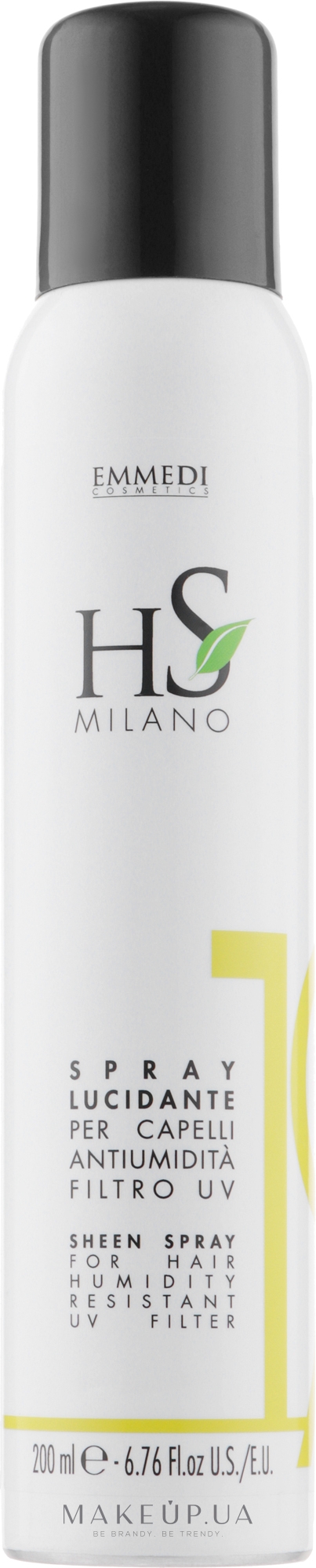 Спрей для блиску волосся - HS Milano Sheen Spray — фото 200ml