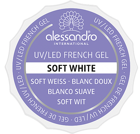 Гель для нігтів - Alessandro International French Gel Soft White — фото N1