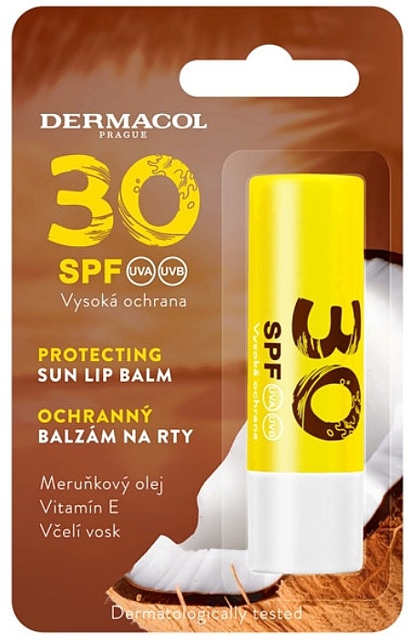 Сонцезахисний бальзам для губ - Dermacol Protecting Sun Lip Balm SPF30 — фото N1