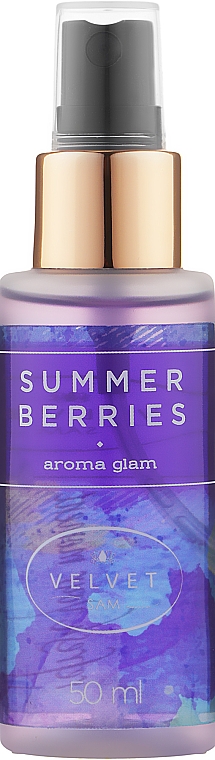 Аромаспрей для тіла "Summer Berries" - Velvet Sam Aroma Glam — фото N1