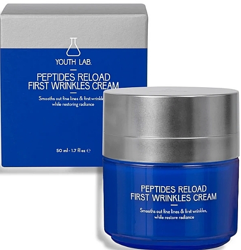 Крем для обличчя проти зморщок - Youth Lab. Peptides Reload First Wrinkles Cream — фото N1