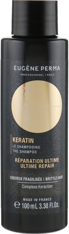 Шампунь з кератином для пошкодженого, ламкого волосся - Eugene Perma Essentiel Keratin Ultime Repair Shampoo — фото N1
