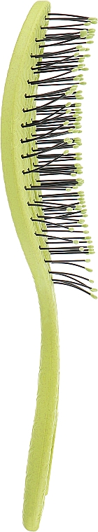 Рухлива біощітка для волосся "Зелена" - Solomeya Detangling Bio Hair Brush Green — фото N3