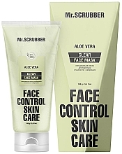 Парфумерія, косметика Очищувальна маска для боротьби з тьмяністю і набряками - Mr.Scrubber Face Control Skin Care Clear Aloe Vera