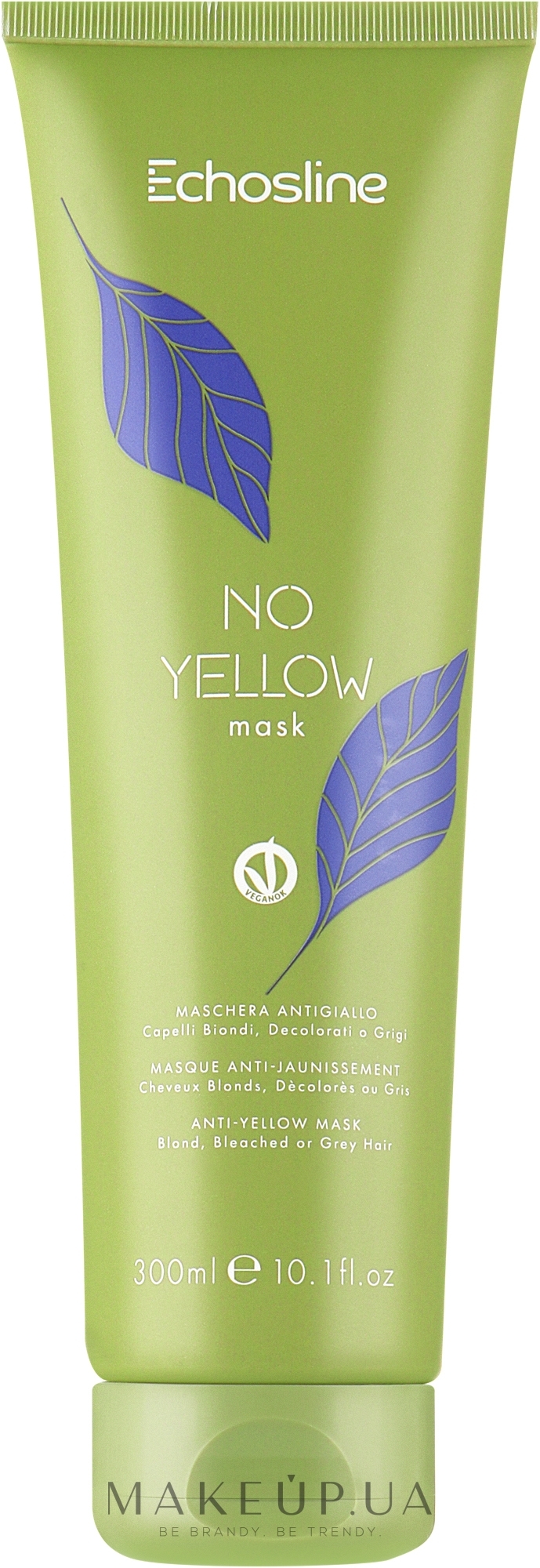 Маска против желтизны волос - Echosline No Yellow Mask — фото 300ml