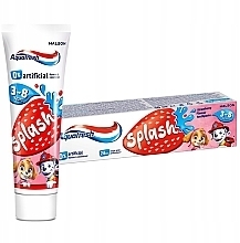 Зубная паста для детей 3-8 лет, клубничная - Aquafresh Splash Toothpaste Strawberry — фото N2