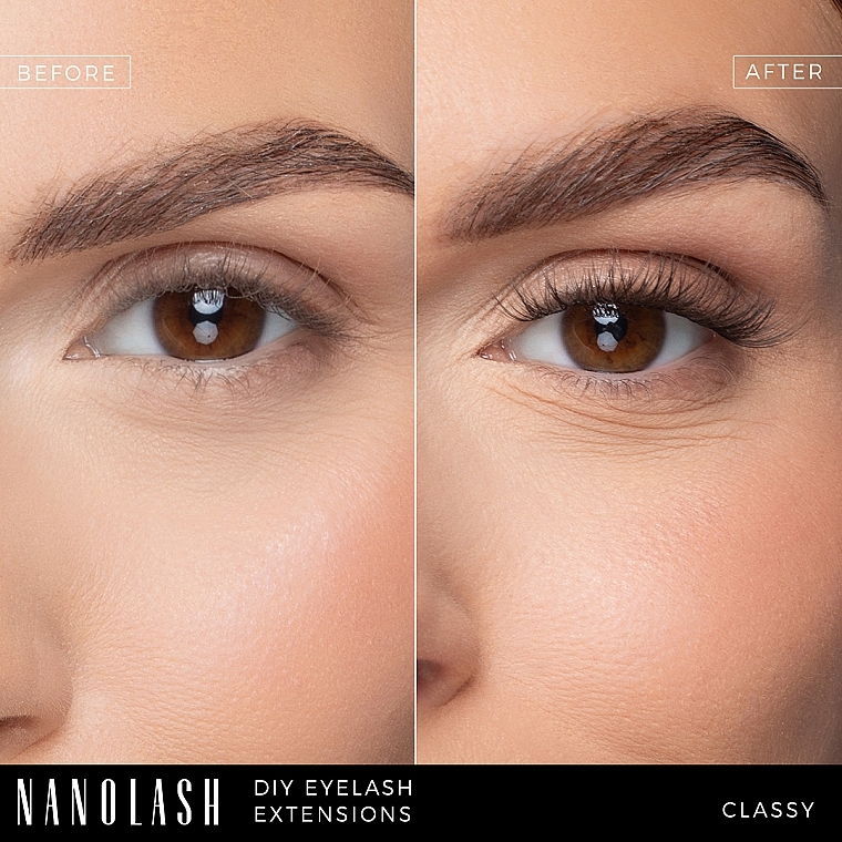 Накладные ресницы - Nanolash Diy Eyelash Extensions Classy — фото N30