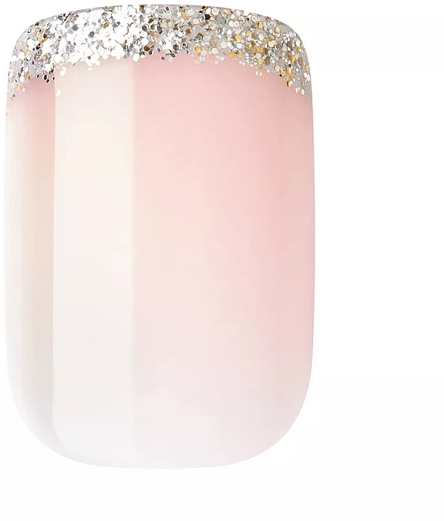 Набір накладних нігтів з клеєм - Kiss Salon Acrylic Nude Nails Cashmere — фото N3