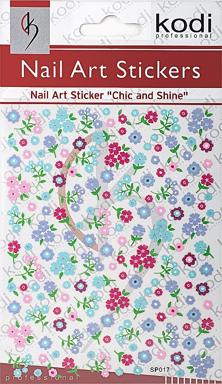 Наклейки для дизайна ногтей - Kodi Professional Nail Art Stickers SP017 — фото N1