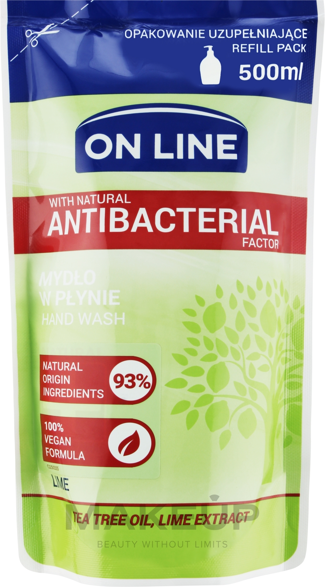 Жидкое мыло "Лайм" - On Line Lime Liquid Soap (Refill) — фото 500ml