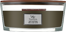 Ароматична свічка в склянці - Woodwick Hearthwick Flame Ellipse Candle Sand & Driftwood — фото N1