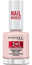 Парфумерія, косметика Зміцнювач для нігтів - Rimmel Nail Nurse 2 in 1 Nail Treatment Strengthening Base Coat