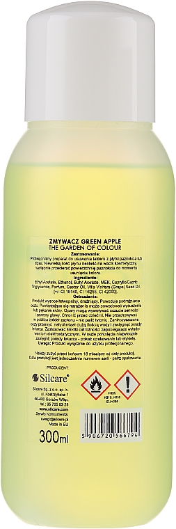 Жидкость для снятия лака - Silcare The Garden Of Colour Polish Remover Green Apple — фото N2