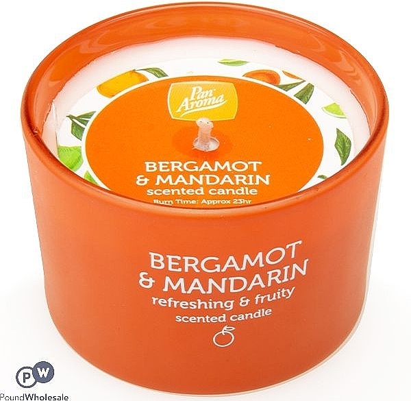 Ароматическая свеча "Бергамот и мандарин" - Pan Aroma Beramot & Mandarin Scented Candle — фото N1