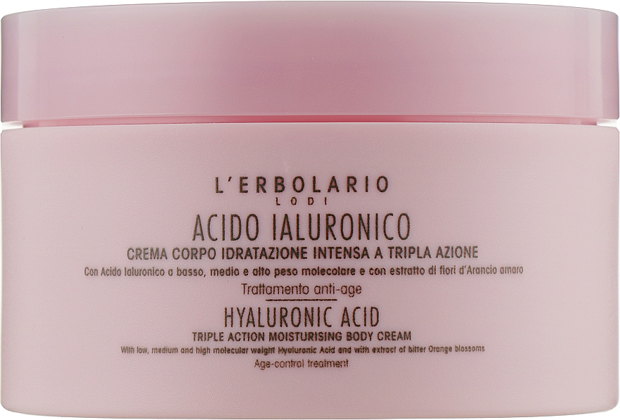 Крем для тіла з гіалуроновою кислотою - L'Erbolario Hyaluronic Acid Body Cream — фото N1