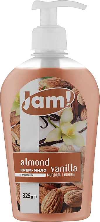 Крем-мыло "Миндаль и ваниль" с глицерином - Jam!  — фото N1