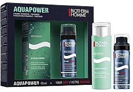 Духи, Парфюмерия, косметика Набор - Biotherm Homme Aquapower (shave/foam/50ml + af/shave/cr/75ml)