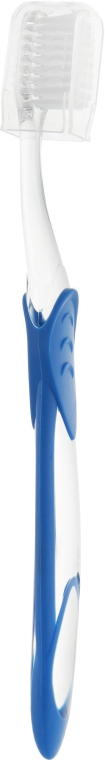 Набір для чищення брекет-систем, синя + червона щітка - Dentonet Pharma Brace Kit (t/brush/1шт+single/brush/1шт+holder/1шт+d/s/brush/5шт) — фото N5