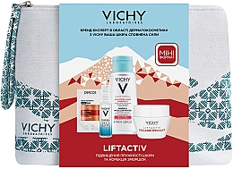 Парфумерія, косметика Набір - Vichy Liftactiv (micel/water/100ml + gel/10ml + cr/15ml + sh/6ml)