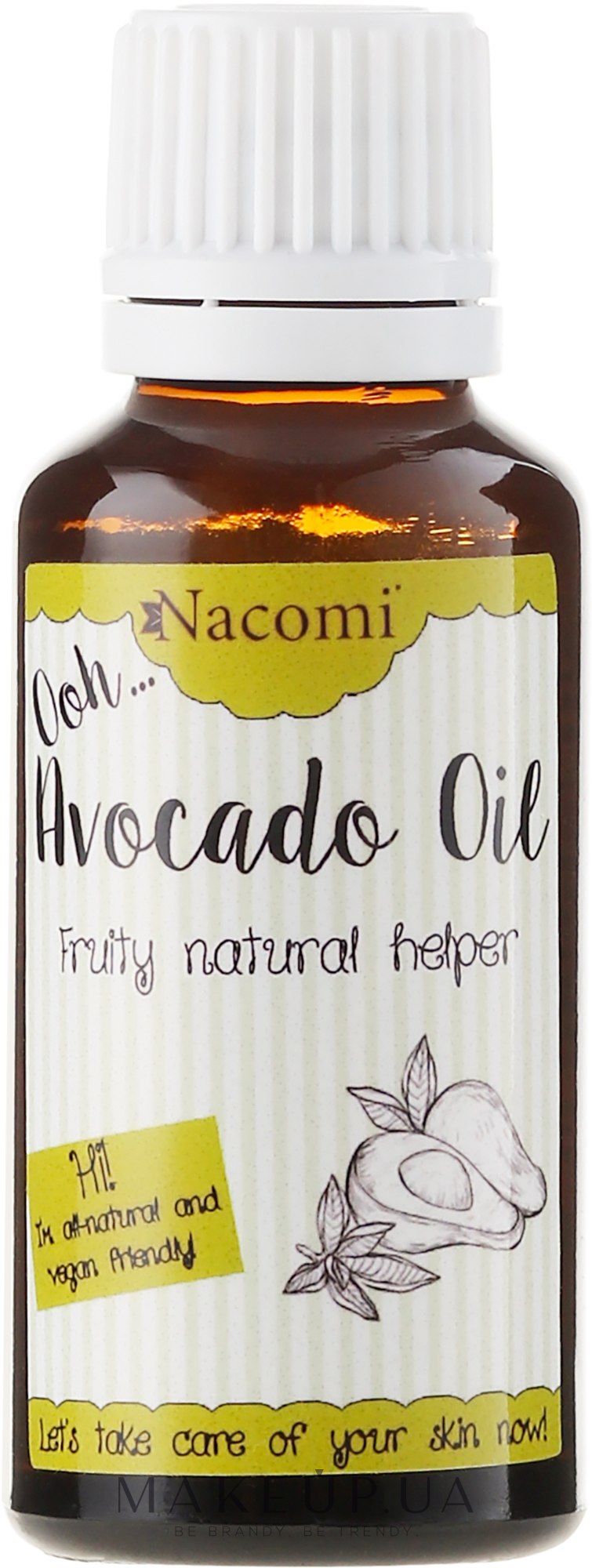 Натуральное масло авокадо - Nacomi Avocado Natural Oil — фото 30ml