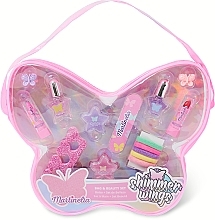 Парфумерія, косметика Набір, 15 продуктів - Martinelia Shimmer Wings Butterfly Bag