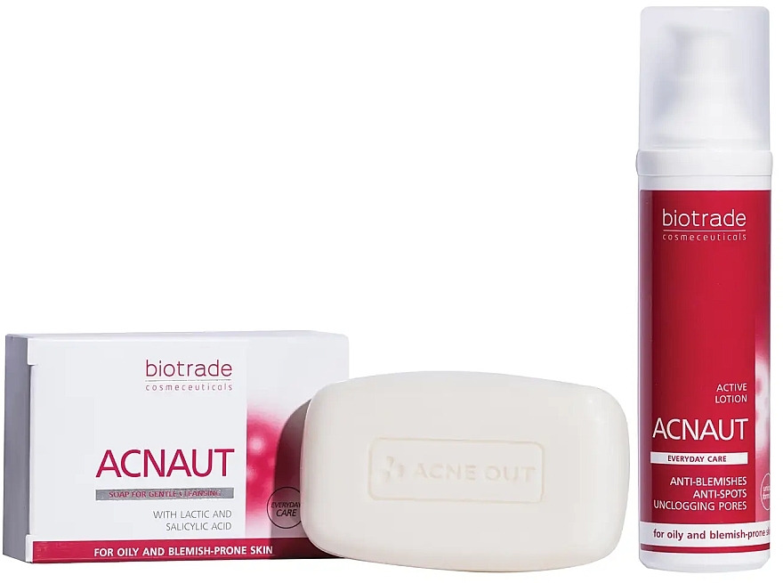 Набір - Biotrade Acne Out (soap/100g + lot/60ml + cr/60ml) — фото N3