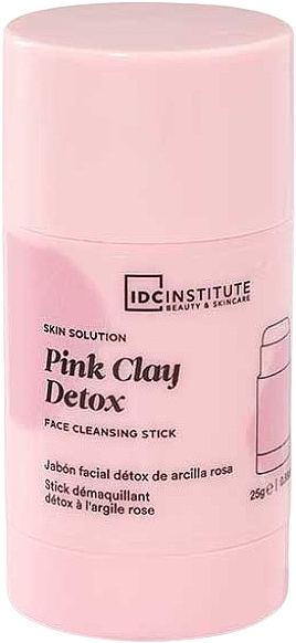 Очищувальний стік для обличчя з рожевою глиною - IDC Institute Pink Clay Detox Face Cleansing Stick — фото N2