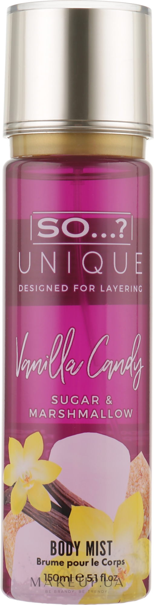 Спрей для тела - So...? Unique Vanilla Candy Body Mist — фото 150ml