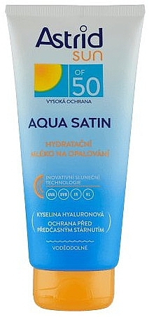 Зволожувальний сонцезахисний лосьйон - Astrid Sun Aqua Satin Moisturizing Milk OF 50 — фото N1