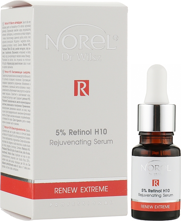 РОЗПРОДАЖ Омолоджувальна сироватка з 5% ретинолом Н10 - Norel Renew Extreme 5% Retinol H10 Rejuvenating Serum * — фото N4