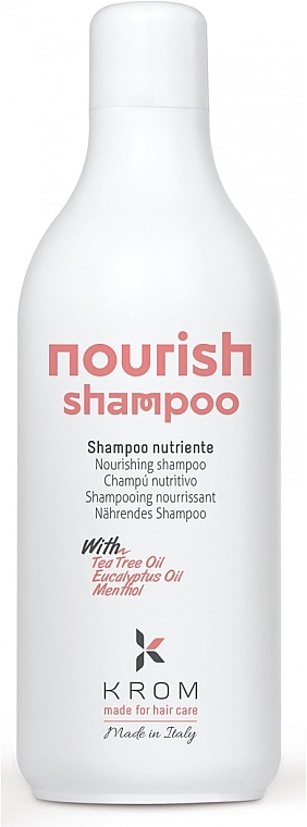 Живильний шампунь з екстрактом солодкого мигдалю - Krom Nourish Shampoo — фото N3