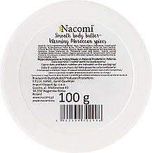 Масло для тела "Теплые марокканские специи" - Nacomi Smooth Body Butter Warming Moroccan Spices — фото N3