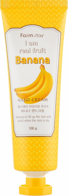 Крем для рук з екстрактом банана - FarmStay I Am Real Fruit Banana Hand Cream — фото N2