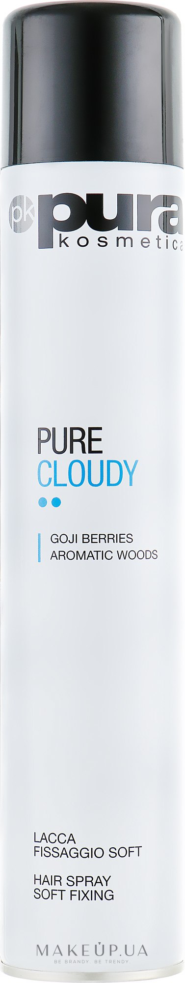 Лак для волос легкой фиксации - Pura Kosmetica Cloudy Hair Spray — фото 500ml