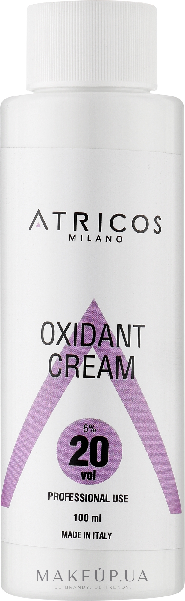 Оксидант-крем для фарбування та освітлення пасом - Atricos Oxidant Cream 20 Vol 6% — фото 100ml