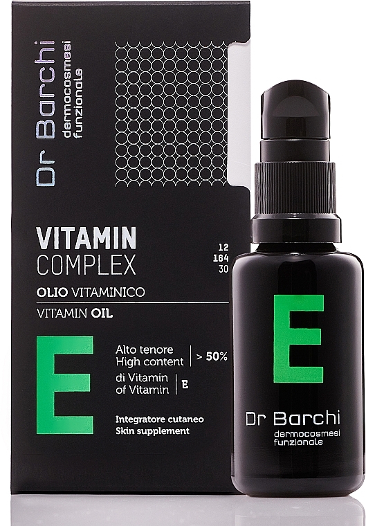 Вітамінна олія для обличчя та тіла - Dr. Barchi Vitamin E Complex Vitamin Oil — фото N1