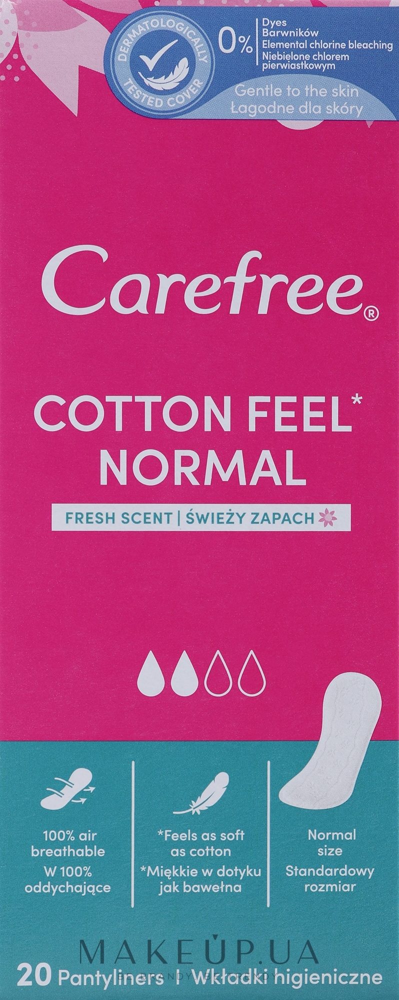 Ежедневные прокладки, ароматизированные, 20шт - Carefree Cotton — фото 20шт