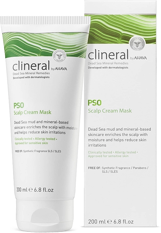Крем-маска для кожи головы - Ahava Clineral Pso Scalp Cream Mask — фото N2
