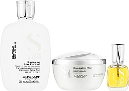 Набір - AlfaParf Holiday Kit Diamond 2022 (shampoo/250ml + mask/200ml + oil/15ml) — фото N2