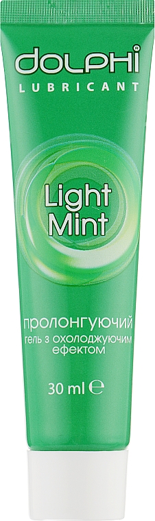 Интимный гель-смазка с охлаждающим эффектом - Dolphi Light Mint 