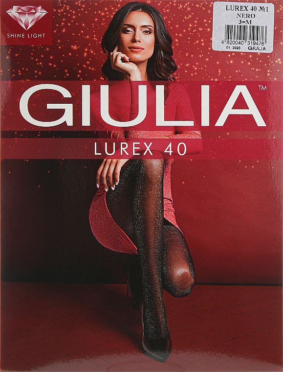 Колготки для женщин "Lurex" 40 Den, nero - Giulia