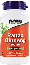 Капсулы "Женьшень", 500 мг - Now Foods Panax Ginseng — фото N1