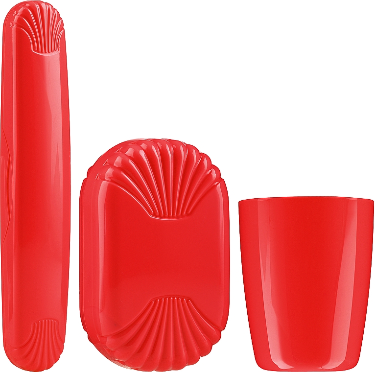 Туалетный набор, 42058, красный - Top Choice Set (accessory/3pcs) — фото N1