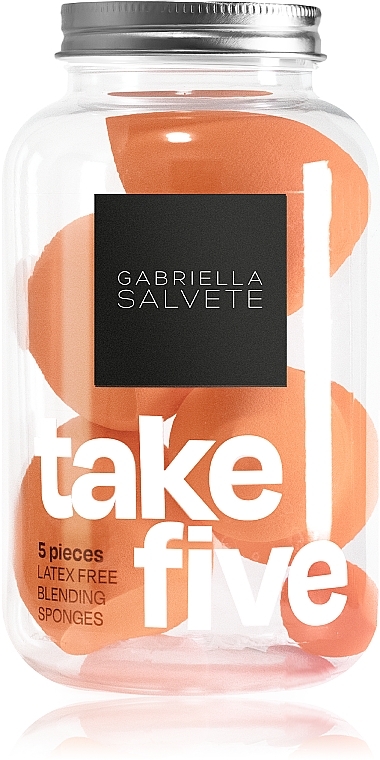 Набір спонжів для макіяжу, 5 шт. - Gabriella Salvete Blending Sponges Orange — фото N1