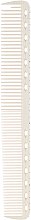 Гребінець для стрижки з розміткою навчальний, 180 мм - Y.S.Park Professional G39 Guide Comb White — фото N1