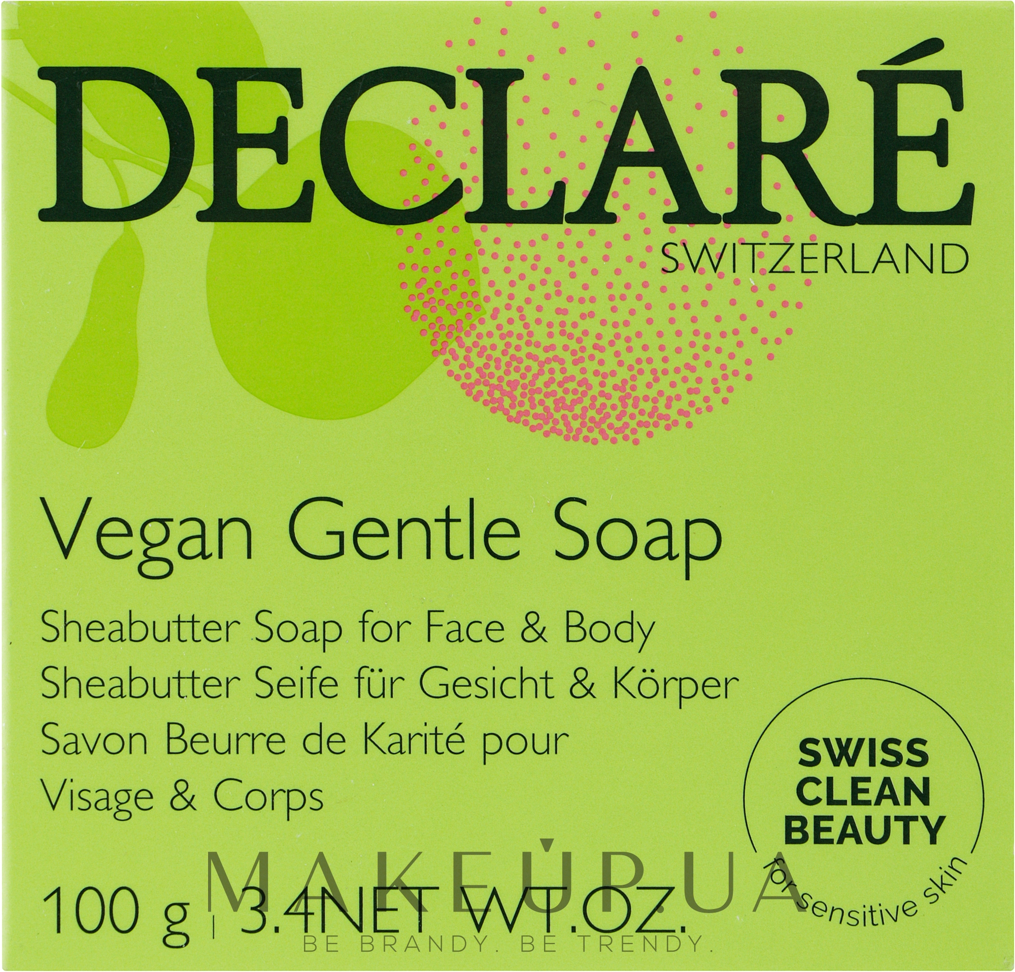 М'яке мило для обличчя й тіла - Declare Vegan Gentle Soap — фото 100g