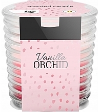 Парфумерія, косметика Ароматична свічка в ребристій склянці "Ванільна орхідея" - Bispol Scented Candle Vanilla Orchid