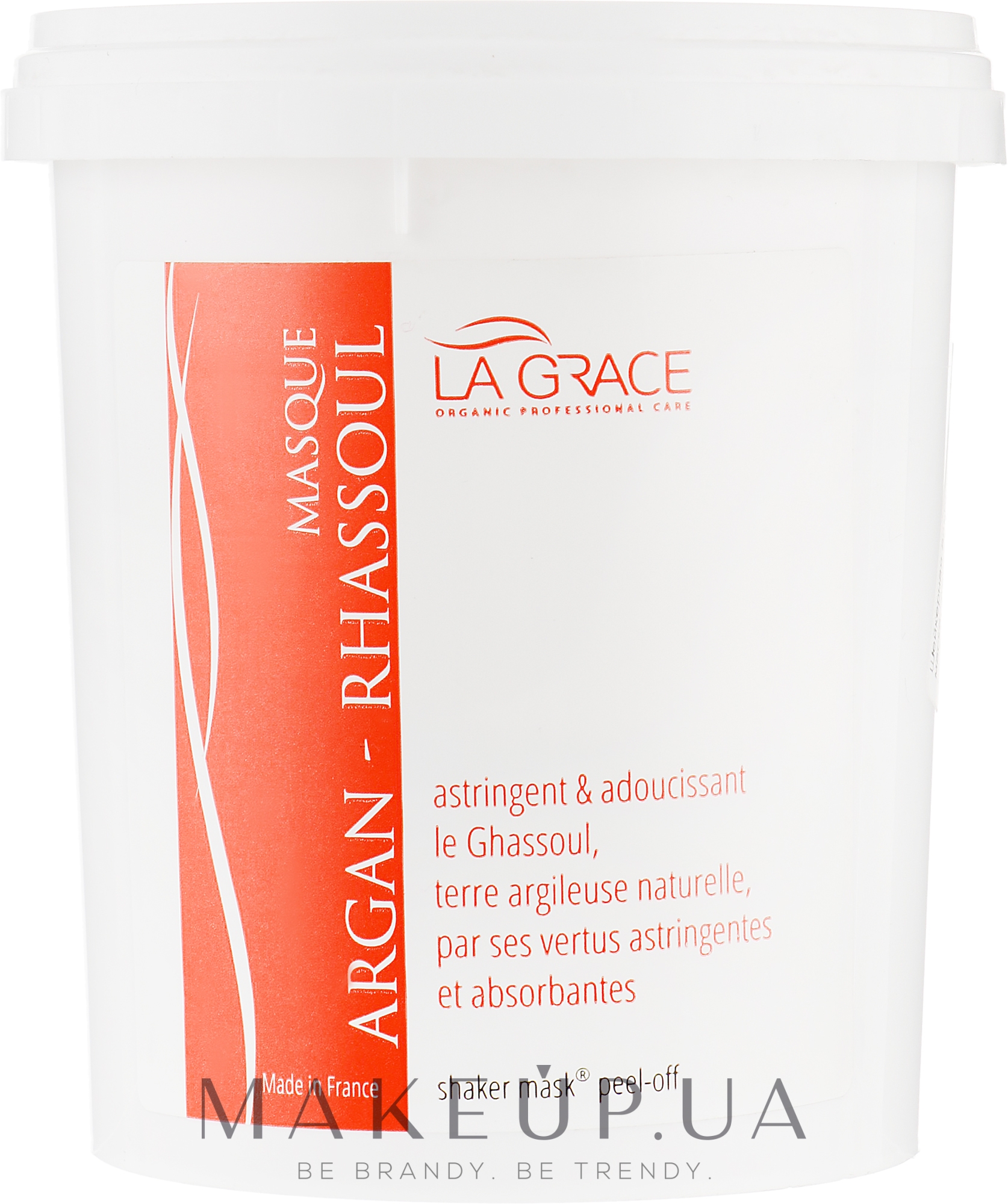 Альгінатна маска для жирної шкіри з арганією та глиною гассул - La Grace Masque Argan–Rhassoul — фото 200g