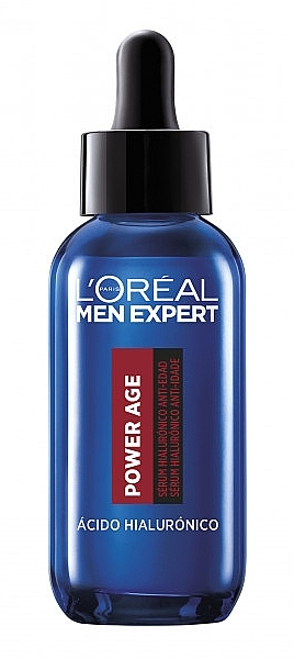 Гиалуроновая антивозрастная сыворотка для мужчин - L'Oreal Paris Men Expert Power Age Hyaluronic Anti-Aging Serum — фото N1